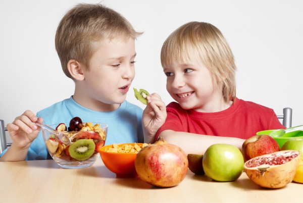 Child eating healthy